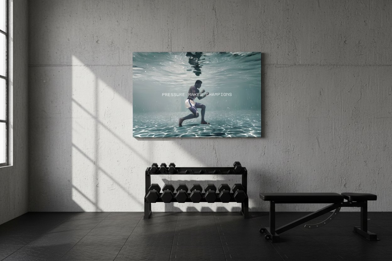 Pressure Makes Champions in a home gym